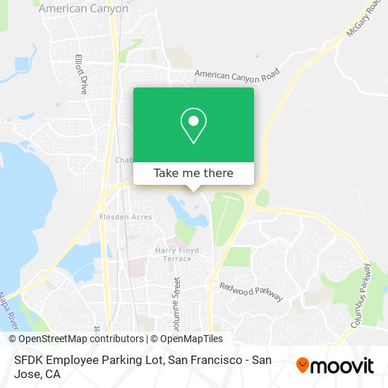 SFDK Employee Parking Lot map