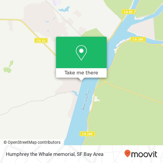 Humphrey the Whale memorial map