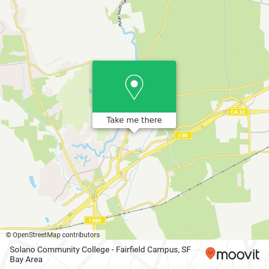Mapa de Solano Community College - Fairfield Campus