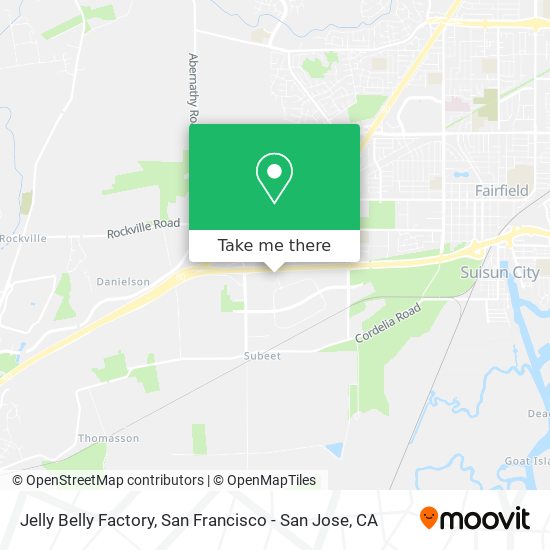 Mapa de Jelly Belly Factory