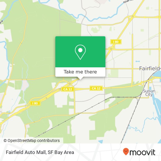 Mapa de Fairfield Auto Mall