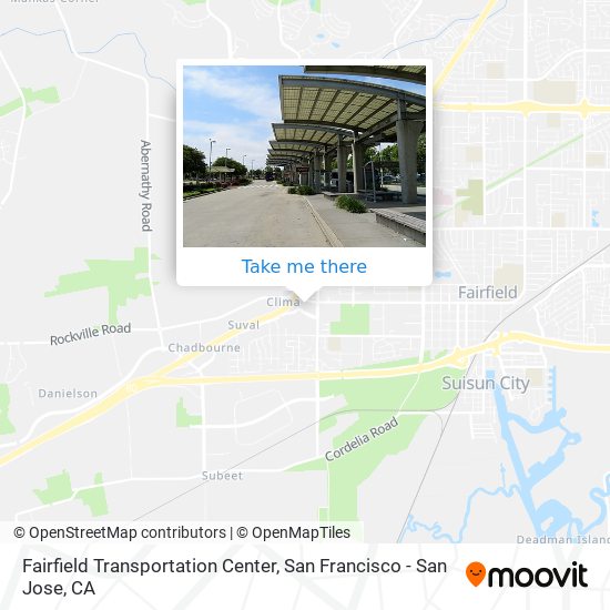 Fairfield Transportation Center map