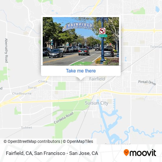 Fairfield, CA map