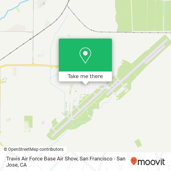 Travis Air Force Base Air Show map