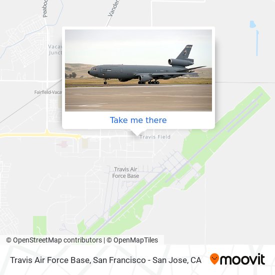 Travis Air Force Base map