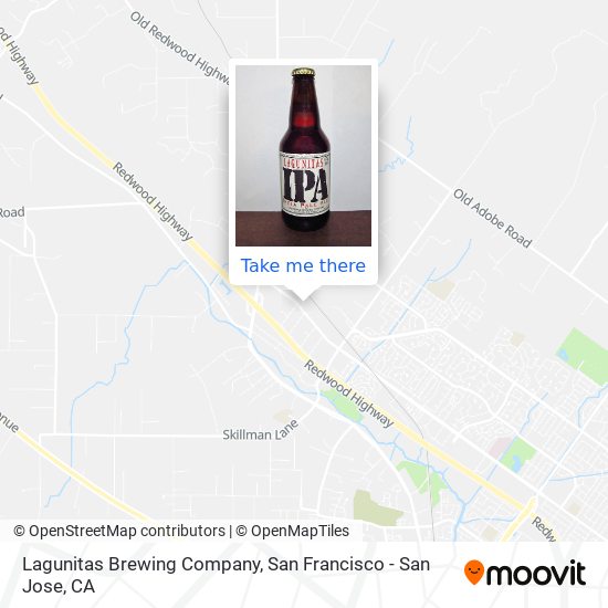 Lagunitas Brewing Company map