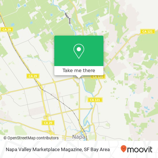 Napa Valley Marketplace Magazine map