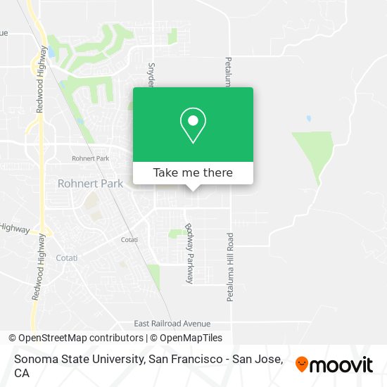 Sonoma State University map