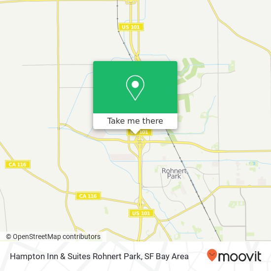 Mapa de Hampton Inn & Suites Rohnert Park