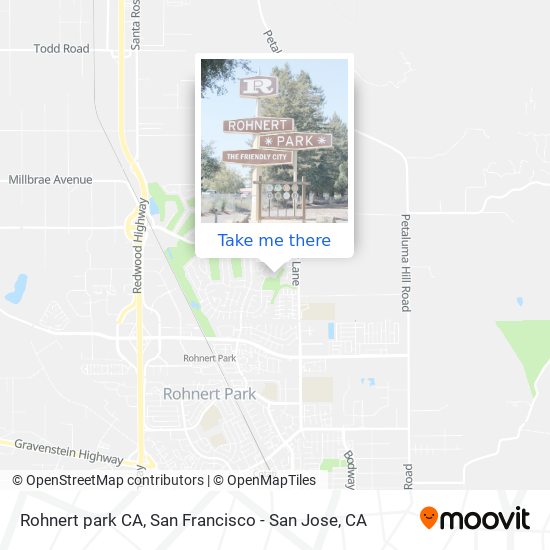 Mapa de Rohnert park CA