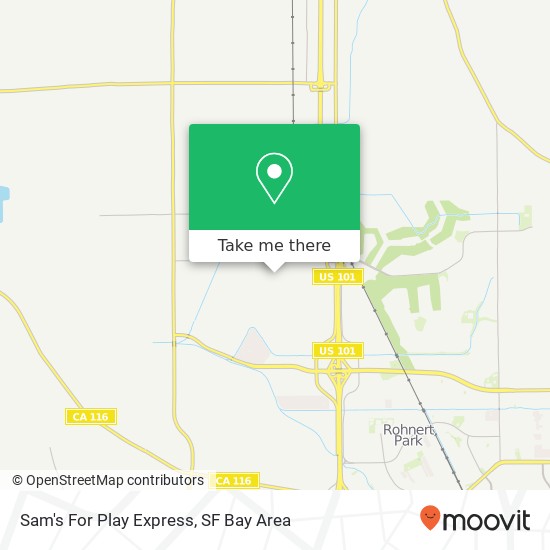Sam's For Play Express map
