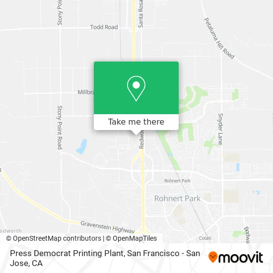 Mapa de Press Democrat Printing Plant