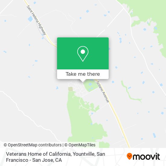 Veterans Home of California, Yountville map