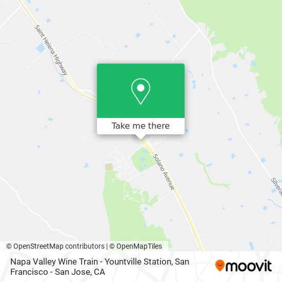 Napa Valley Wine Train - Yountville Station map