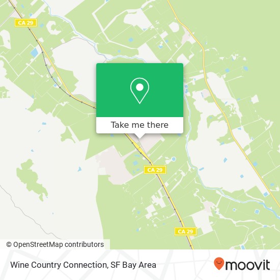 Mapa de Wine Country Connection