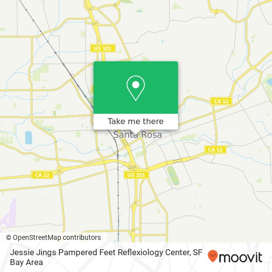 Jessie Jings Pampered Feet Reflexiology Center map