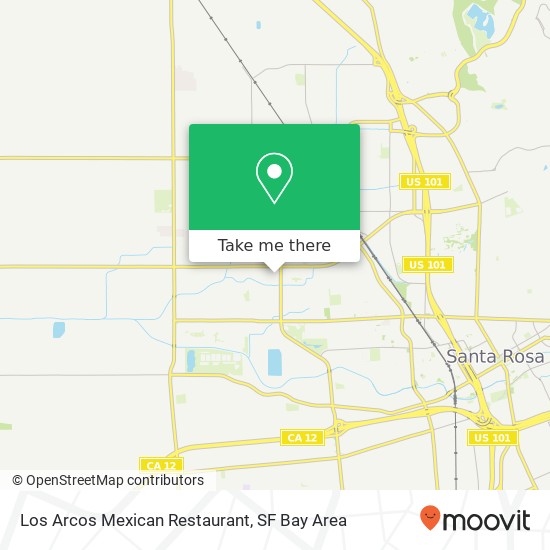 Mapa de Los Arcos Mexican Restaurant