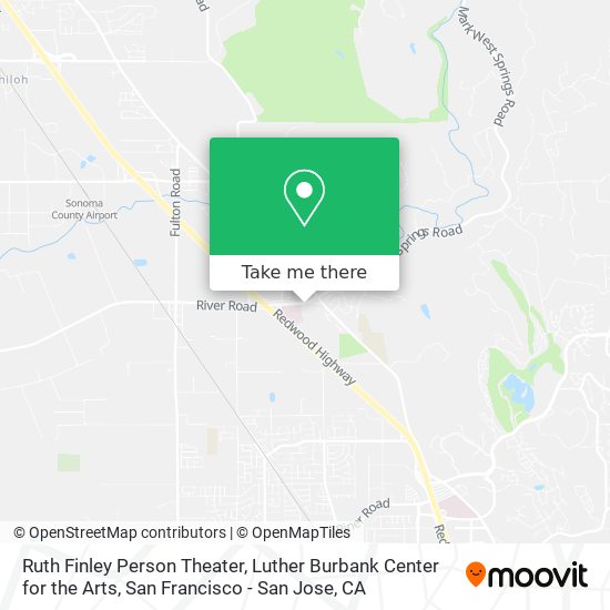 Ruth Finley Person Theater, Luther Burbank Center for the Arts map