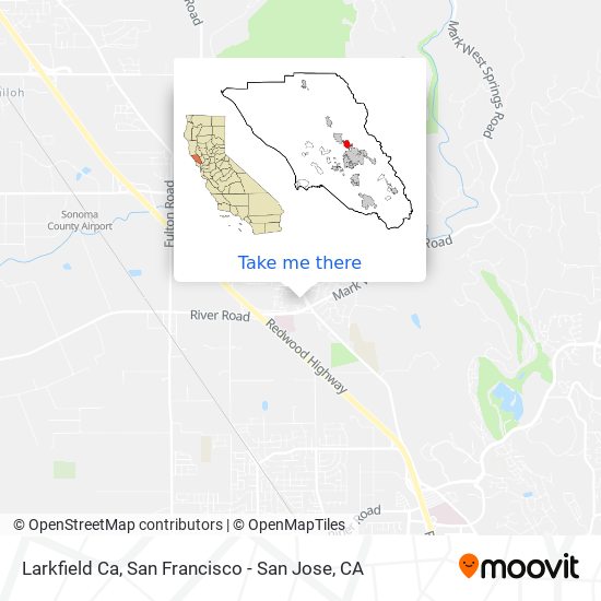 Larkfield Ca map