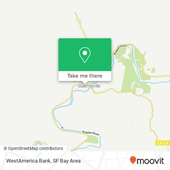 WestAmerica Bank map