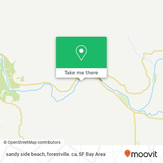 sandy side beach, forestville. ca map