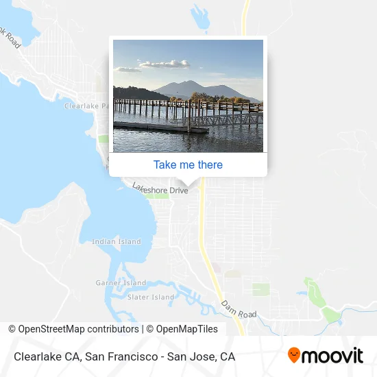 Mapa de Clearlake CA