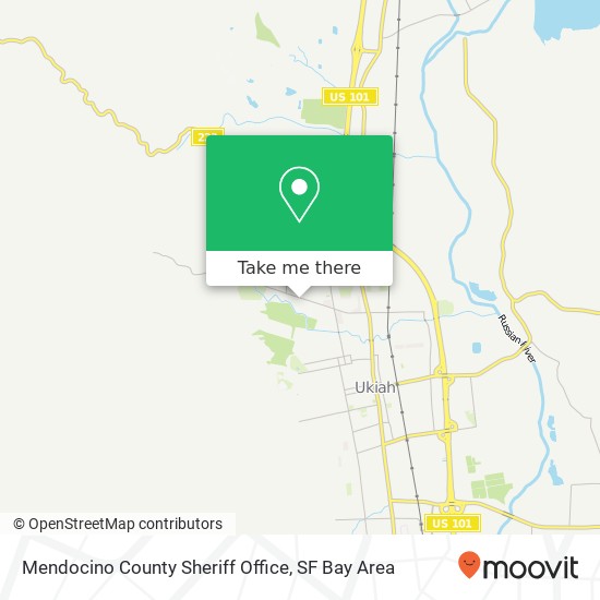 Mendocino County Sheriff Office map