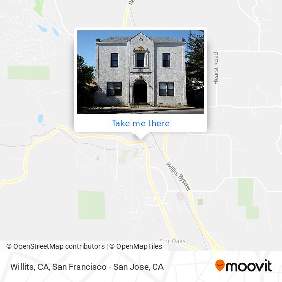 Mapa de Willits, CA