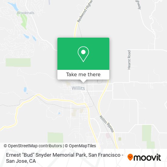 Ernest "Bud" Snyder Memorial Park map
