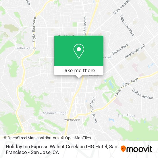 Holiday Inn Express Walnut Creek an IHG Hotel map