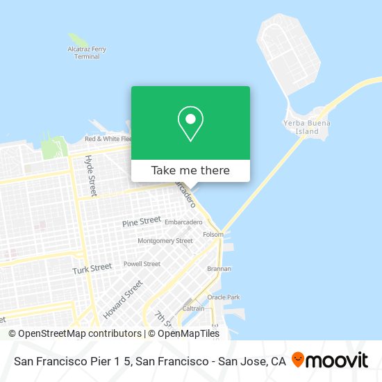 Mapa de San Francisco Pier 1 5