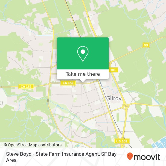 Mapa de Steve Boyd - State Farm Insurance Agent