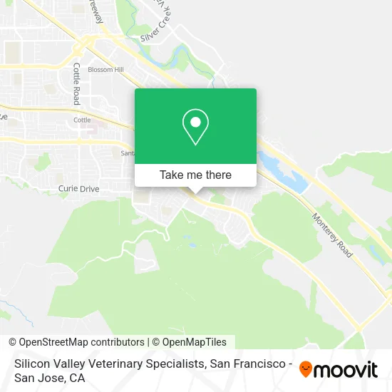 Silicon Valley Veterinary Specialists map