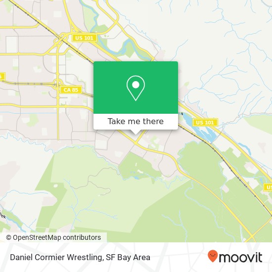 Daniel Cormier Wrestling map