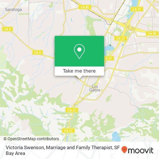 Victoria Swenson, Marriage and Family Therapist map