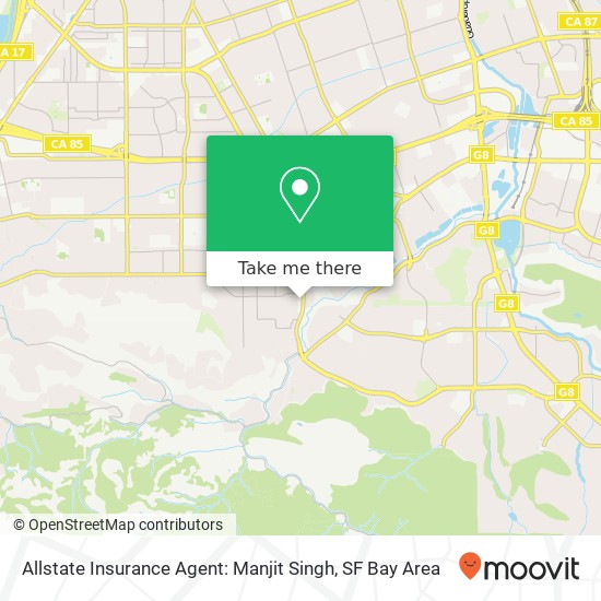 Mapa de Allstate Insurance Agent: Manjit Singh