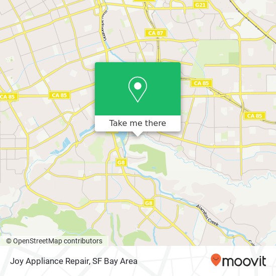 Joy Appliance Repair map