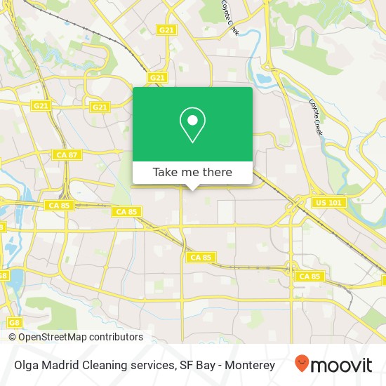 Mapa de Olga Madrid Cleaning services