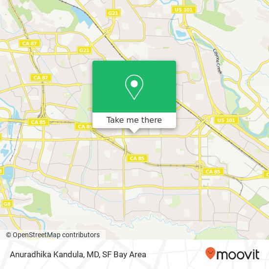 Anuradhika Kandula, MD map