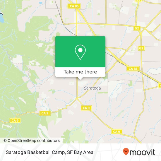 Mapa de Saratoga Basketball Camp