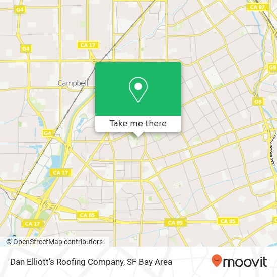 Dan Elliott's Roofing Company map