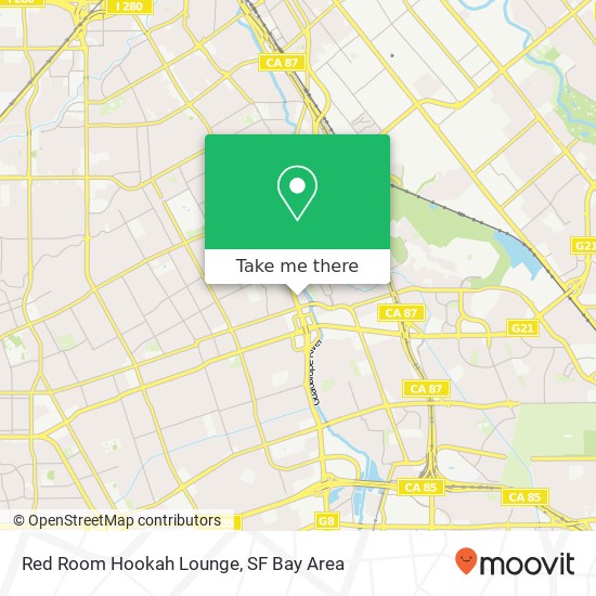 Red Room Hookah Lounge map