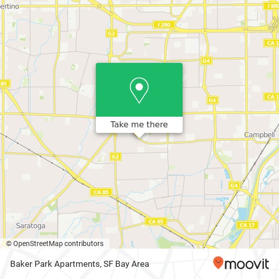Mapa de Baker Park Apartments