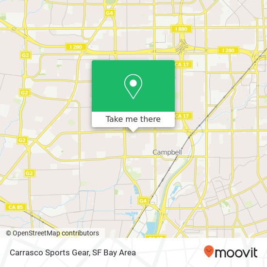 Carrasco Sports Gear map