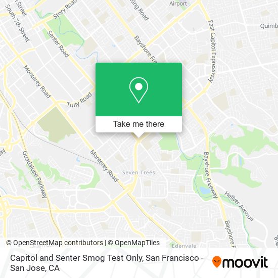 Mapa de Capitol and Senter Smog Test Only