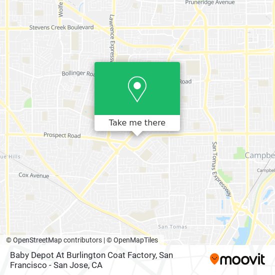 Baby Depot At Burlington Coat Factory map