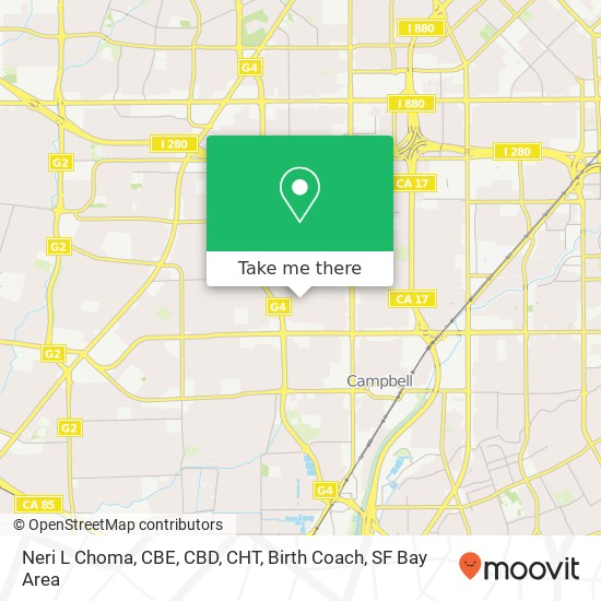 Neri L Choma, CBE, CBD, CHT, Birth Coach map