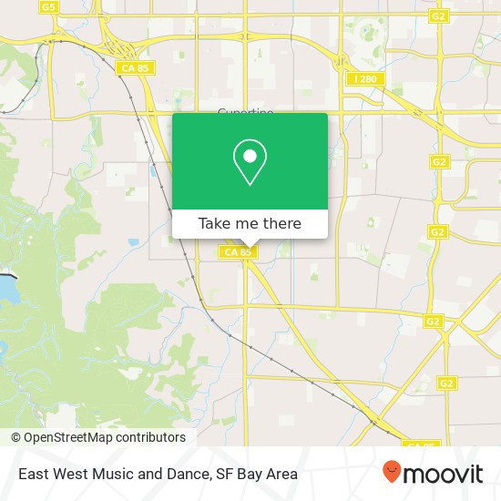 East West Music and Dance map