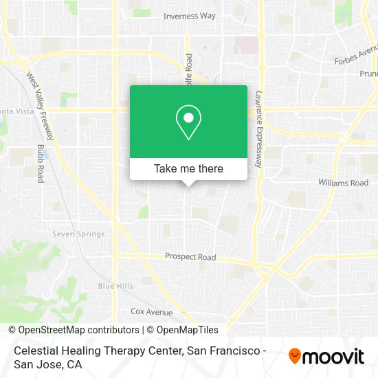 Mapa de Celestial Healing Therapy Center
