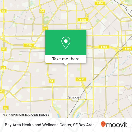 Bay Area Health and Wellness Center map